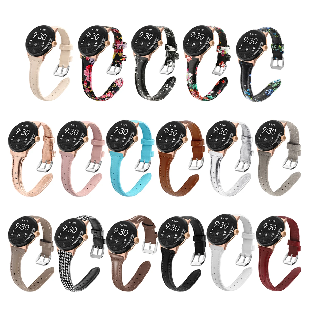 

For Google Pixel Watch Leather bands Women Men Watchband Genuine leather T-Shape bracelet accessories for pixel watch Straps