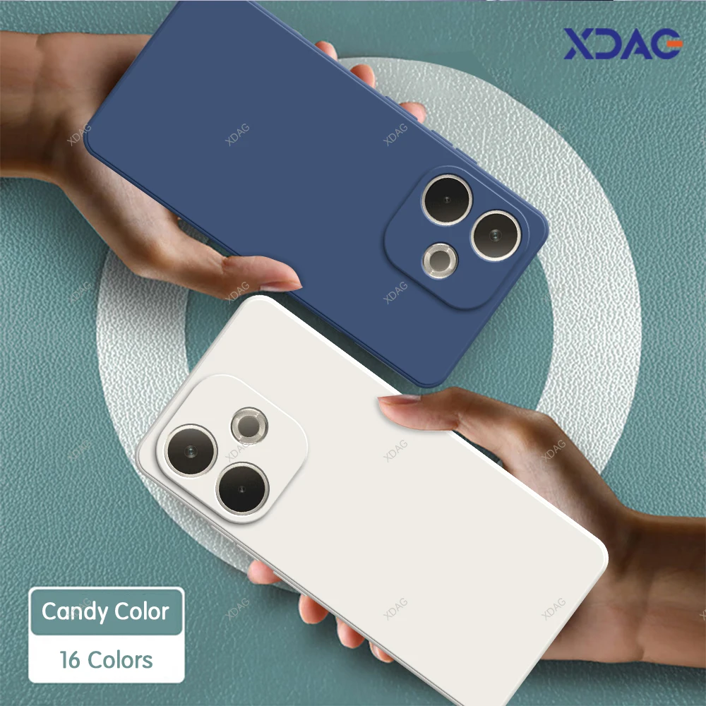 Premium Soft Silicone Square Phone Case - High-Quality Back Cover