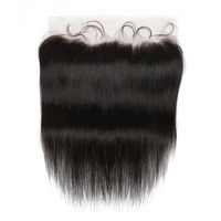13x4 dentelle frontale Remy cheveux humains brésiliens pré-plumés 13*4 dentelle transparente 10 à 20 pouces frontales droites avec des cheveux de bébé 2