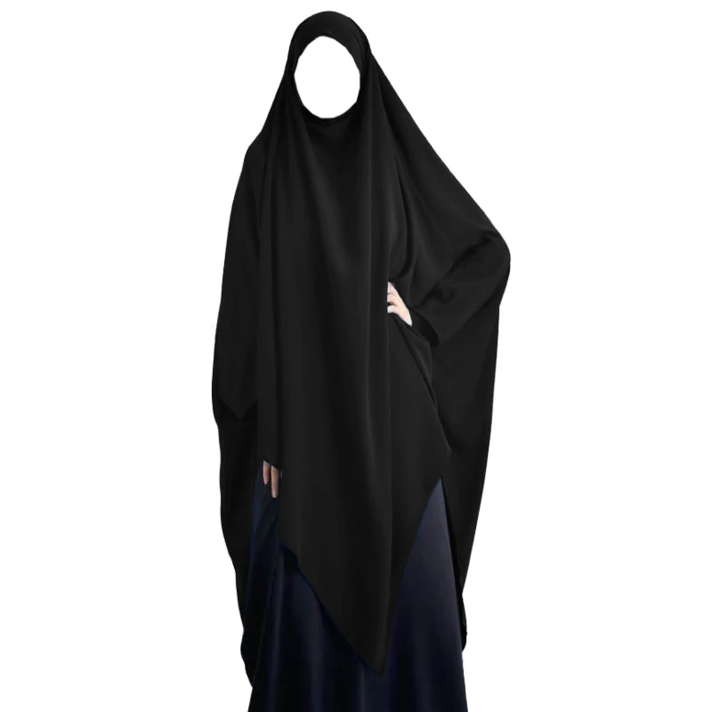 Eid Hooded Muslim Long Khimar Women Hijab Maxi Dress Prayer Garment Djellaba Abaya Ramadan Gown Islamic Niqab Burka Jubah - Image 5