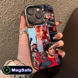 Translucent Color Print Sports Phone Case Featuring Charles Leclerc - iPhone 15 Plus (Black1)