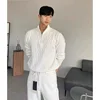 Spring Autumn Men's Lazy Maturity Fashion Long Sleeve Knitted Sweater Half Zipper Casual Wear Comfortable Soft Cotton Top