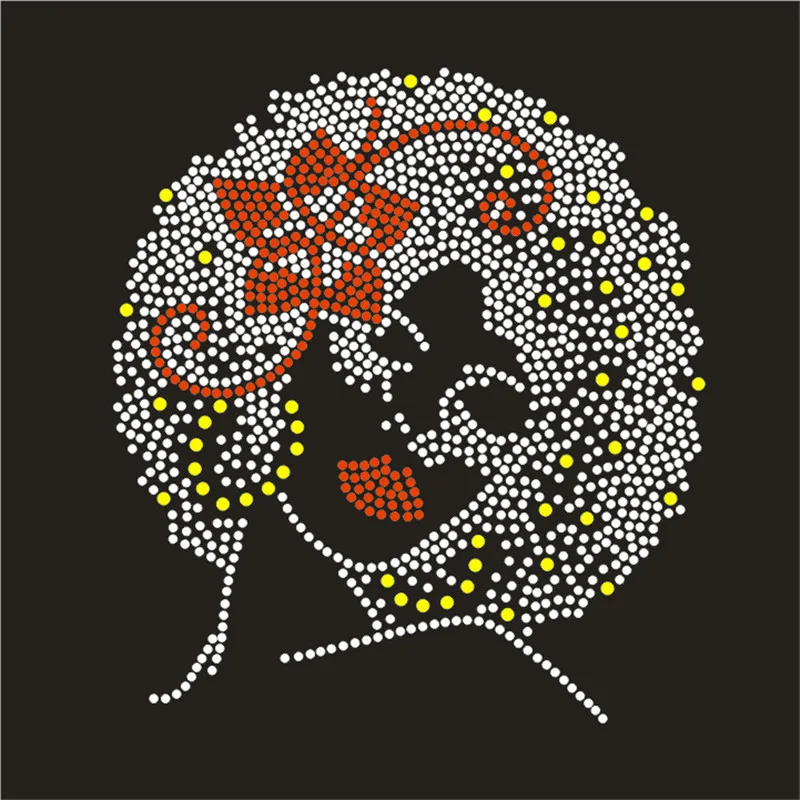 Custom Iron On Strass Transfer Design Per Indumento Crystal Decoration Glass Strass T-Shirt Sticker Iron On Patch Applique