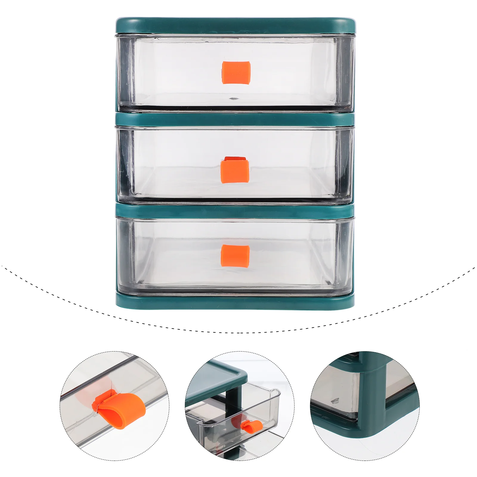 

Desk Organizer Drawers Storage Box Multi- Desktop Stationary Holder with PP Sundries Mini Container for Office