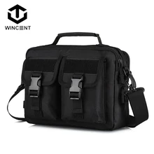 

Protector Plus Outdoor Multifunction Tactical Messenger Bag Mens Waterproof Crossbody Shoulder Briefcase with USB Port