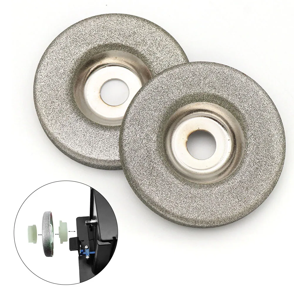

2pcs 50mm Diamond Grinding Wheel 180 Grit 10mm Bore For Woodworking Trimming Rotary Tool Electric Grinder Sharpener Accessories