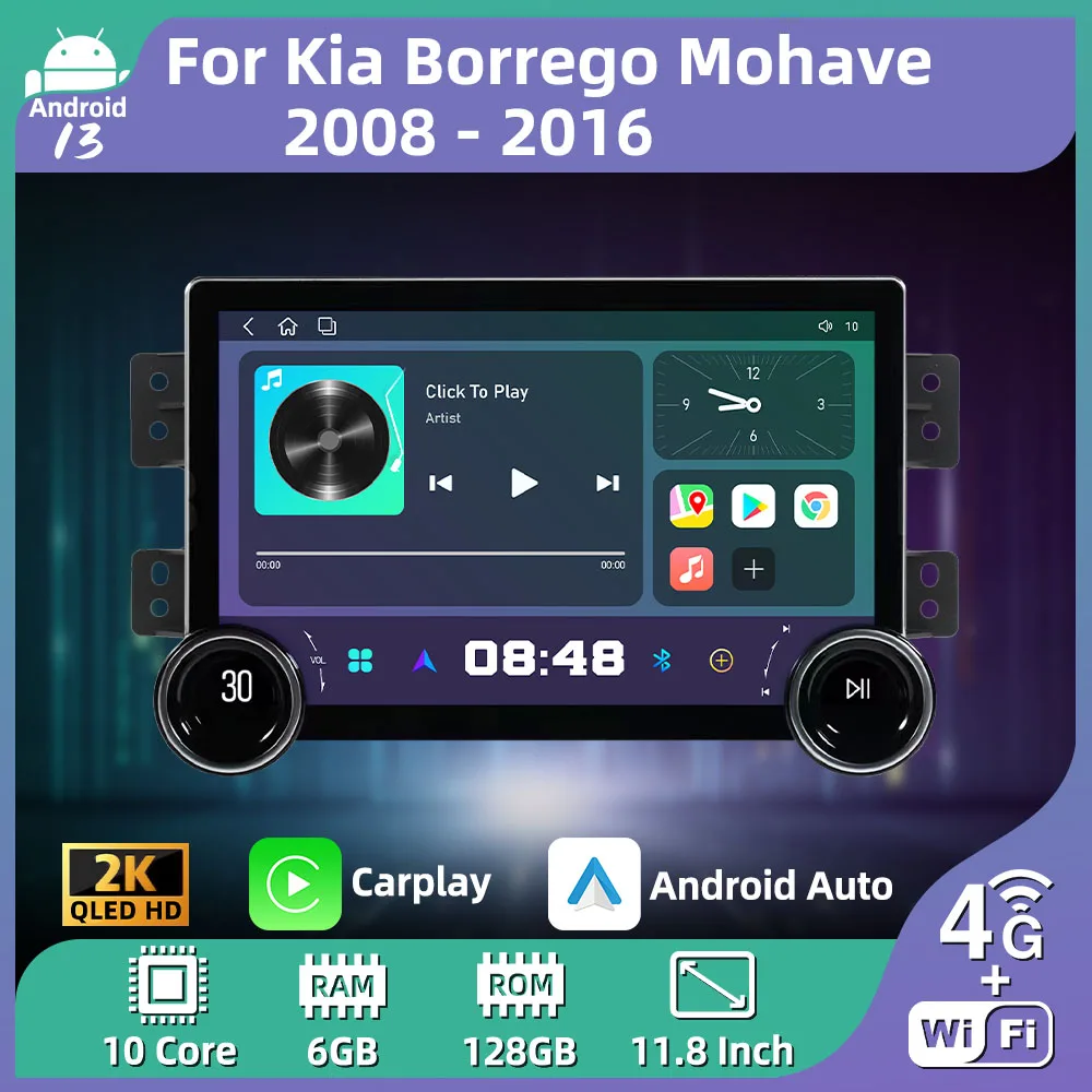

Автомобильный мультимедийный плеер для Kia Borrego mohas 2008 - 2016 2 Din Android Радио Стерео головное устройство Авторадио GPS навигация Carplay авто
