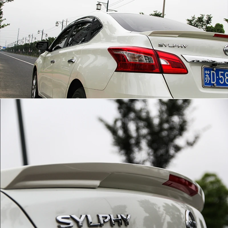

For Nissan Sentra/Sylphy Car Decoration 2012-2018 ABS plastic Color Paint Color Rear Trunk Spoiler