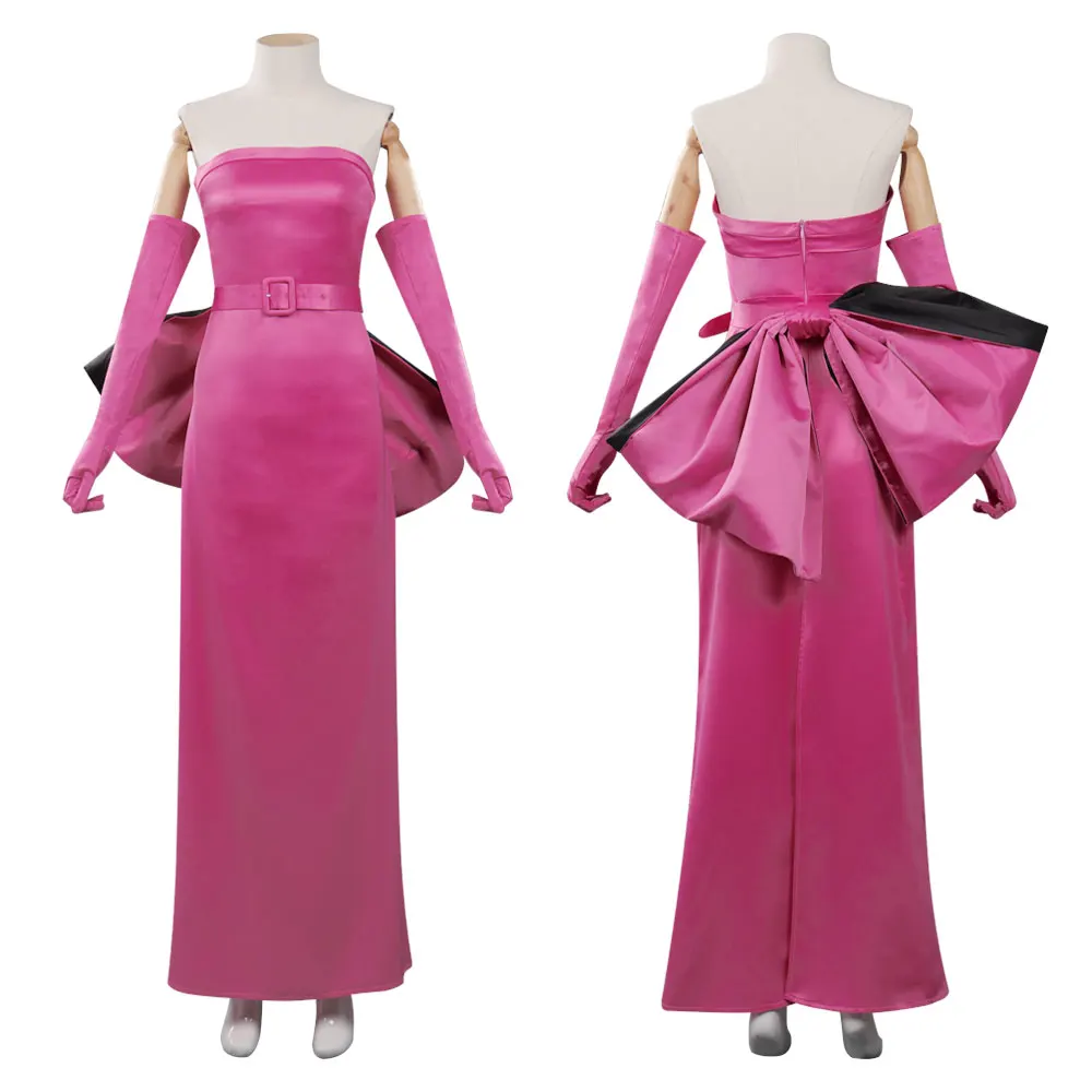 Monroe Costume Cosplay Film Abito biondo Guanti Donna Abiti di