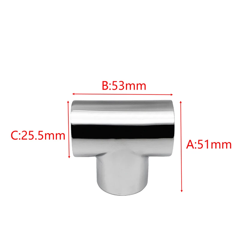 QUARKZMAN 2pz Raccordo per Corrimano Barca, 2 Vie Connettore Tubo Gomito Grado Marino Connettore Raccordo Tubi Acciaio Inossidabile 316 2,6mm per 1