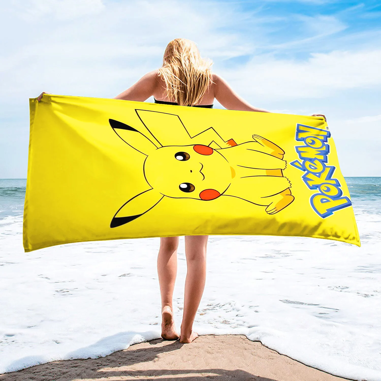 

Полотенце Покемон, хлопок 100%, дорожные пляжные полотенца для душа, полотенце из микрофибры для ванны, Детские быстросохнущие товары для спортзала и отеля для дома