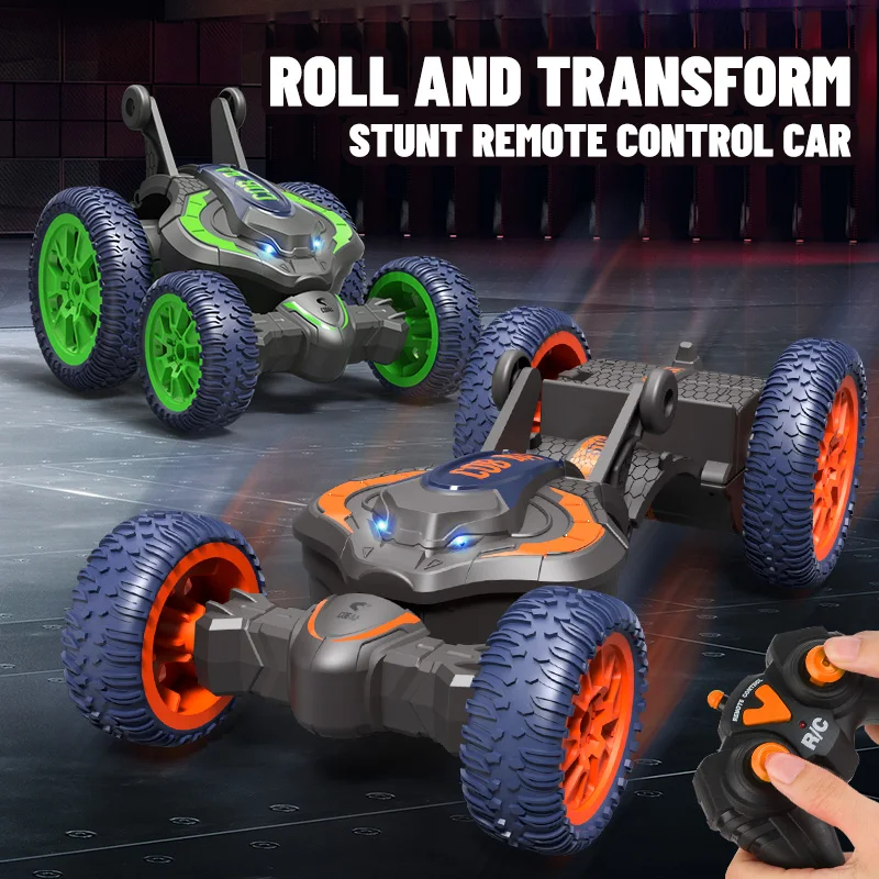 Remote Control Stunt Car with LED Lights and 2.4G Double Sided Driving
