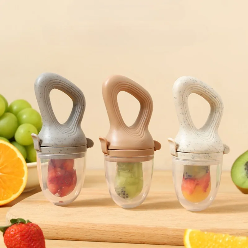 Silicone Teether Silicone Fruit Feeder Silicone Baby Fruit Feeder Cover Baby Nipple Fresh Food Vegetable Supplement Soother Nibbler Feeding Teething Pacifier