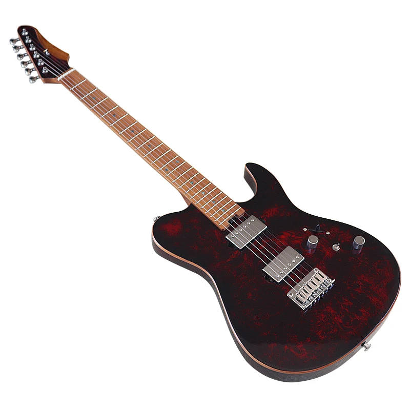 6 Strings Electric Guitar Solid Okoume Body 39 Inch High Glossy Guitar Canada Maple Neck