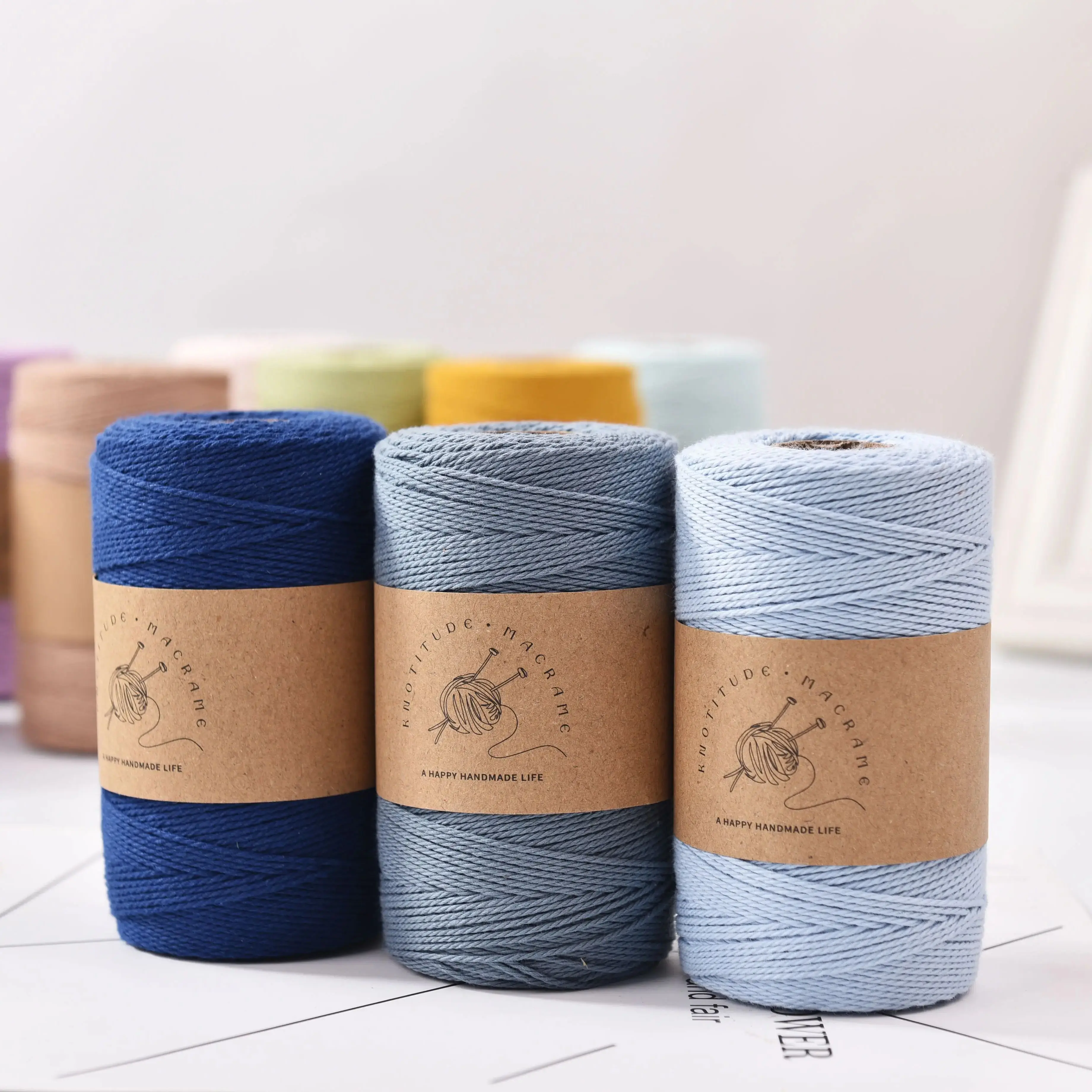 1mm pure cotton twist cord   200meters 2