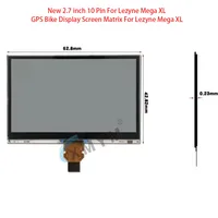 Écran d'affichage pour vélo Lezyne Mega XL, GPS, 2.7 pouces, 10 broches, nouveau 5