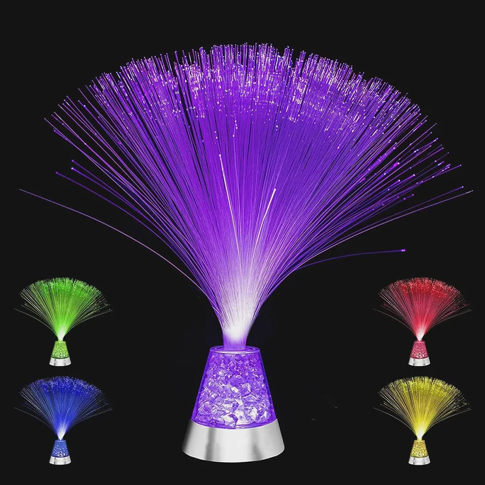 Atmosphere Party Colorful Mini Gift Festival Starry Sky Wedding Led Color Changing Stage Fiber Optic Lamp For Home Decoration fiber optic lamp