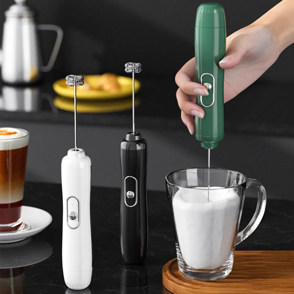 Mini Electric Milk Frother Whisker Handheld Foam Maker Whisk Kitchen  Blender Coffee Cappuccino Creamer Drink Frother Mixer - AliExpress