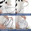 1/2 Layer Pop Up Clothes Dryer Rack Foldable Windproof Sweater Drying Rack Towels Socks Underwear Mesh Drying Rack For Home 4
