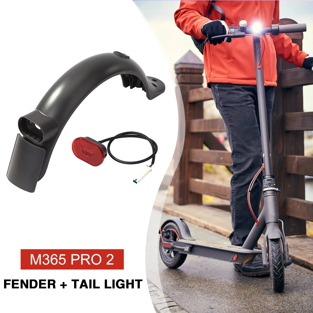 E-Scooter Pneumatico Splash Parafango Con Fanale Posteriore Anteriore Parafango Posteriore Vite Linea Parti Per Xiaomi Scooter M365 Pro 2 1S - immagine 4