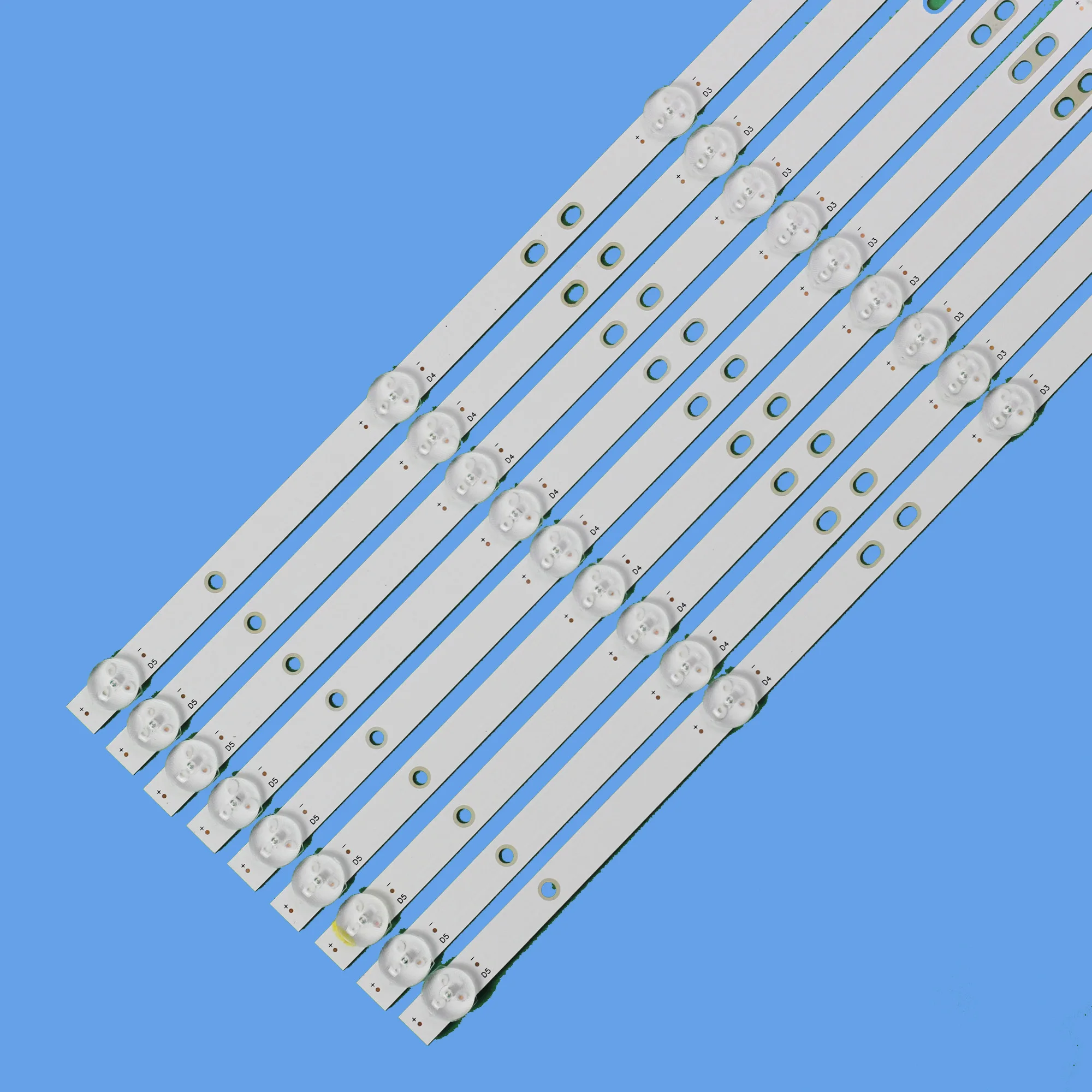 New LED Backlight strip 5 lamp HRS_SQY55D3_5X9_2W_MCPCB 12mm_V1 for PLED5544U HV550QUB-F5A RCA RNSMU5545 K55DLY8US