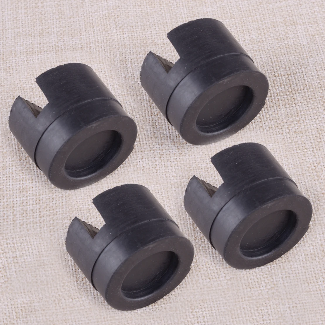 

4pcs Car Black Lifting Platform Jack Rubber Support Pad Block Adapter Pinch Weld Side Frame Rail Protector New
