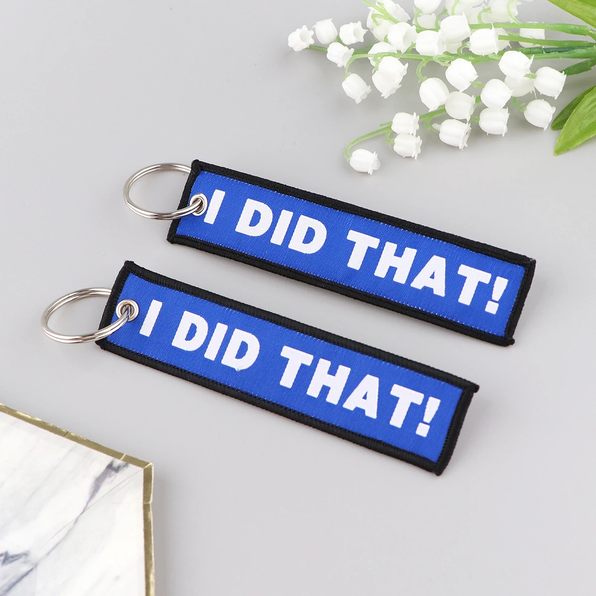 Funny Quotes New Fashion Key Chain For Motorcycles And Cars Gifts Tag  Embroidery Key Fob Holder Keychain Keyring Jewelry - Key Chains - AliExpress