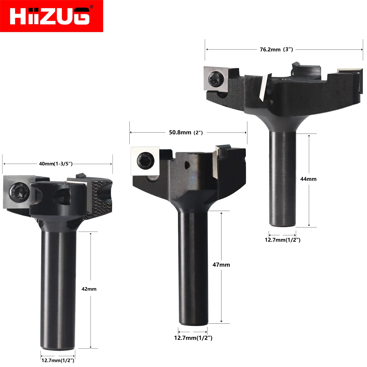 Fresa Per Piallatura CNC Omninmo – Punta Per Legno Con Gambo 1/4" Per Superfici Spoilboard, Levigatura E Scanalatura – Utensile Da Taglio 4 Ali In Acciaio Temprato - 3