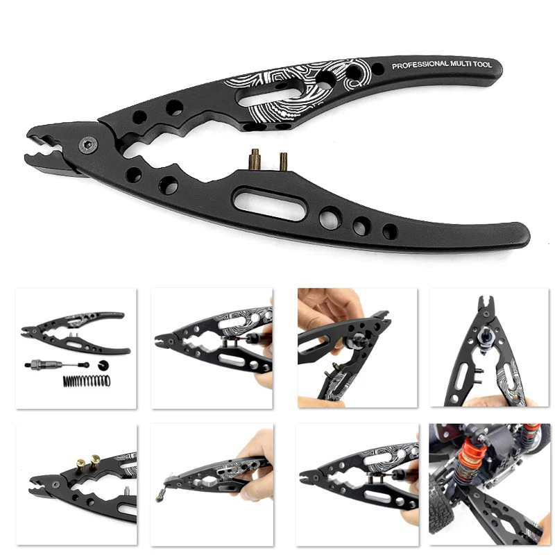 Metal Clamp Multi-Function Shock Absorber Pliers Ball Head Pliers Clip For Traxxas Axial HSP Redcat RC4WD RC Car