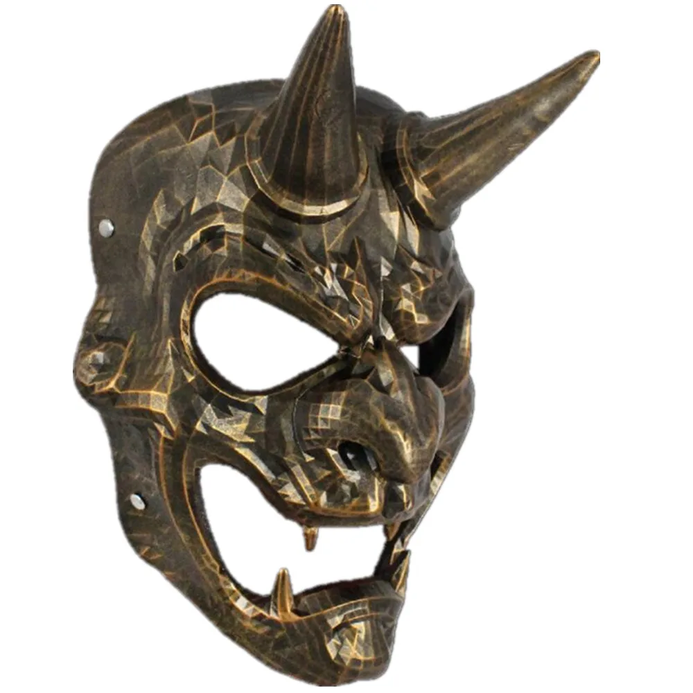 

The Japanese Bakufu Samurai Cosplay Mask Resin Prajna Oni Ghost Full Size Costume Props