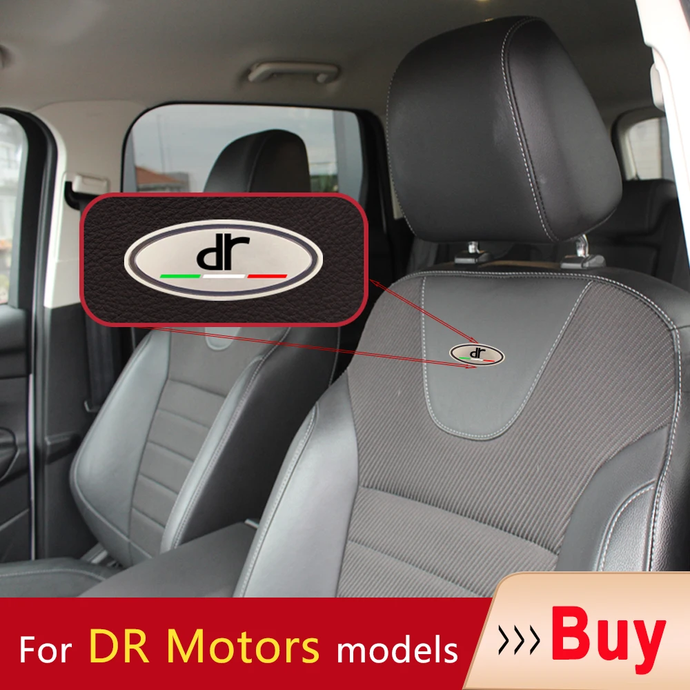Auto Poggiatesta Sedile Badge Sticker Accessori Auto Seat Mark Dr Motors Dr Dr3 F35 5.0 4.0 Car Styling Accessori Auto