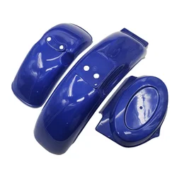 Motorcycle Fender Battery Case Side Protective Cover (Full Set blue)