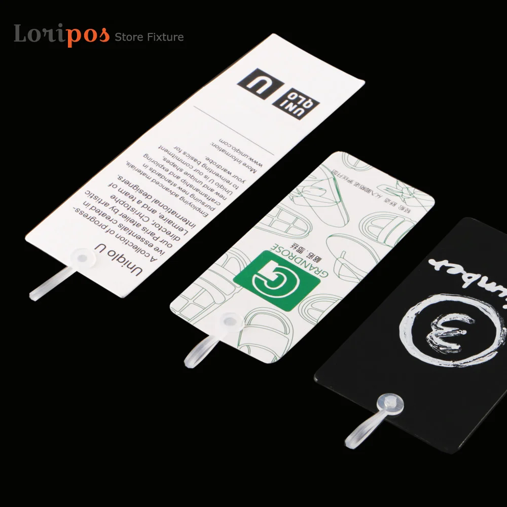 100Pcs White Plastic Transparent Clear Buckle Button Keychain PP Clip  Folding Ornament Keyring Key Chain DIY Accessories