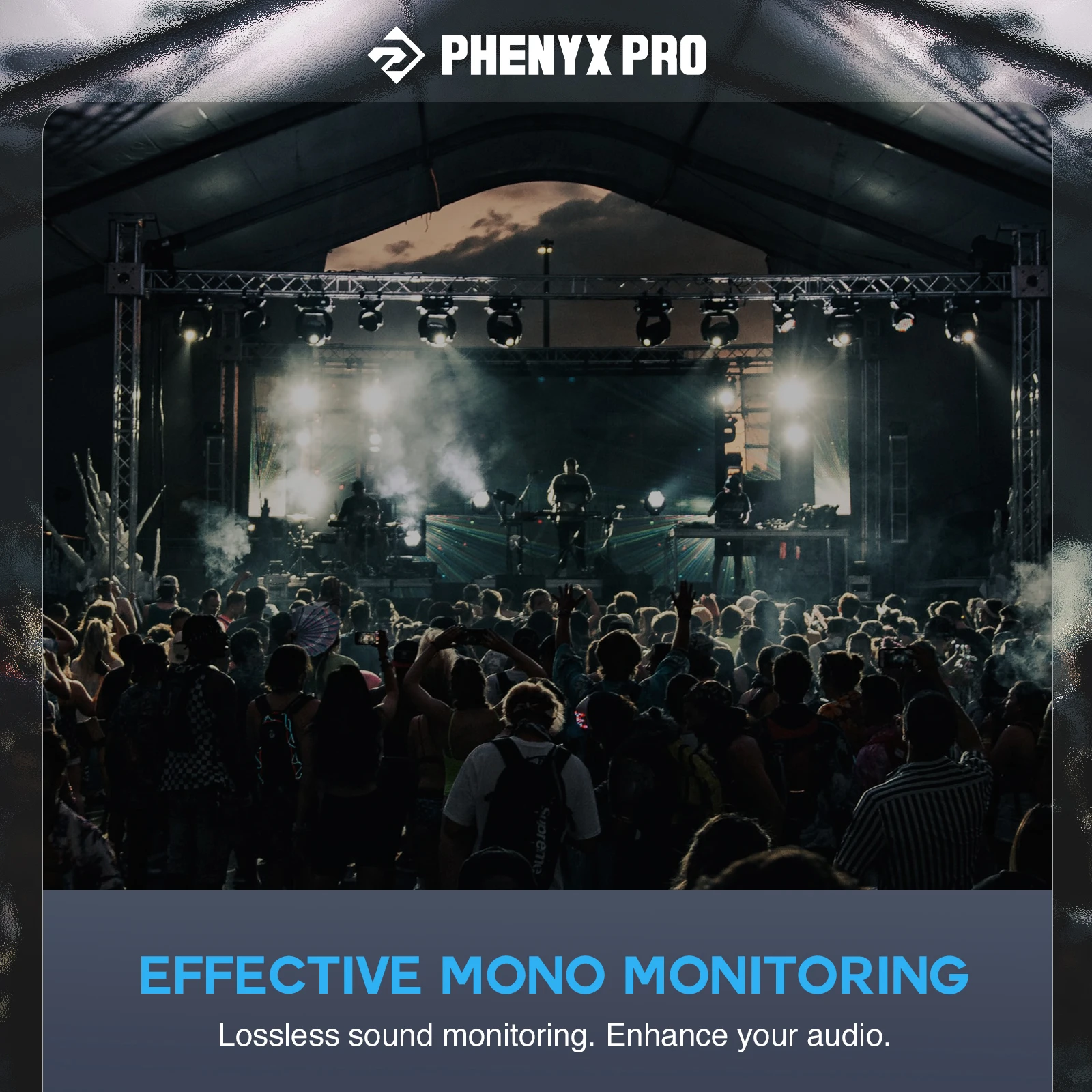 Phenyx Pro UHF Mono Dual Wireless in-Ear Audio Monitor System Metal Transmitter Sturdy Bodypack Receiver 2x50 Frequencies500MHz wireless in ear monitor