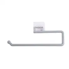 

Multifunction Plastic Towel Rack Self-adhesive Tissue Holder 1.5L Load-bearing for Cleaning Towels Plastic Wrap Easy To Assemble