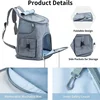 Pet Bags Breathable and Cool Cat Travel Backpack with Two Side Pockets Dog Carrier Large Suitable for Hiking Traveling Camping 3