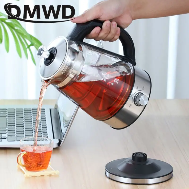 1L Automatic Tea Boiler Electric Kettle Insulation Tea Brewer Steam Infuser Extraction Teapot Health Black Coffee Maker