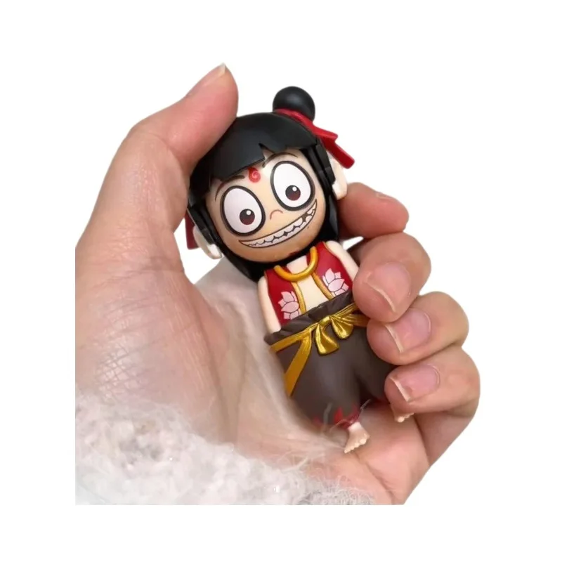 Nezha Face-Changing Toy Stress Relief Keychain Desk Decor for Kids Adults Chinese Mythological Meme Gift with Fun Expressions