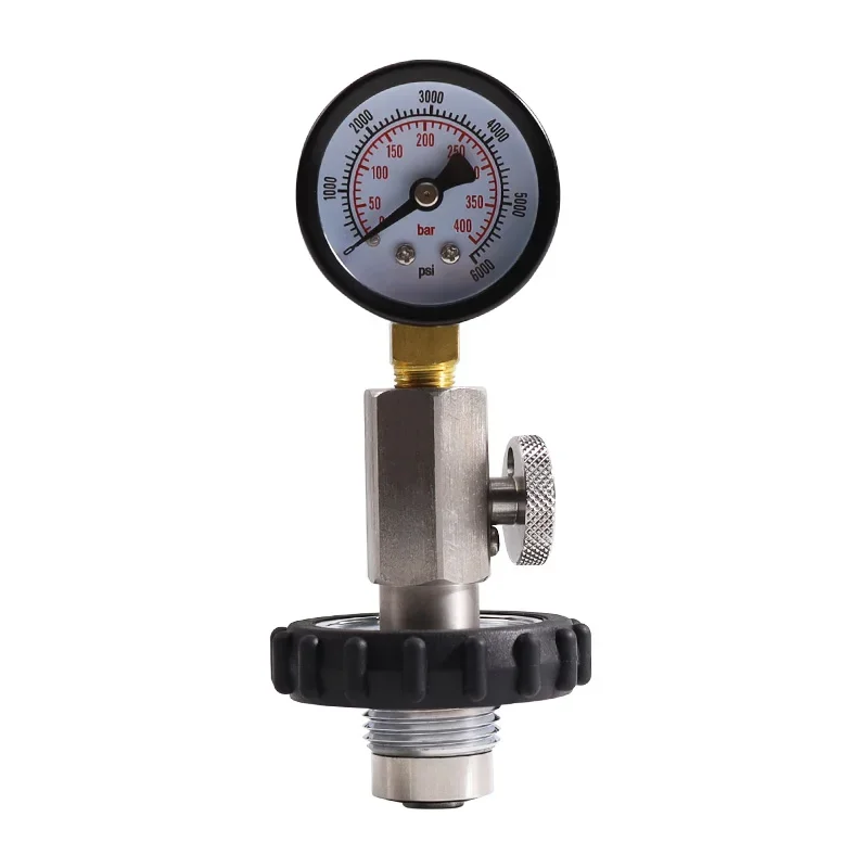 6000Psi Air Tank Testing Pressure Gauge Valve High Pressure Filling Station with