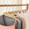 Wood Coat Hangers Non-Slip Design Clothing Hanging Rack Trousers Skirt Drying Hangers Coats Jackets Clothes Display 40cm 10 Pcs 2