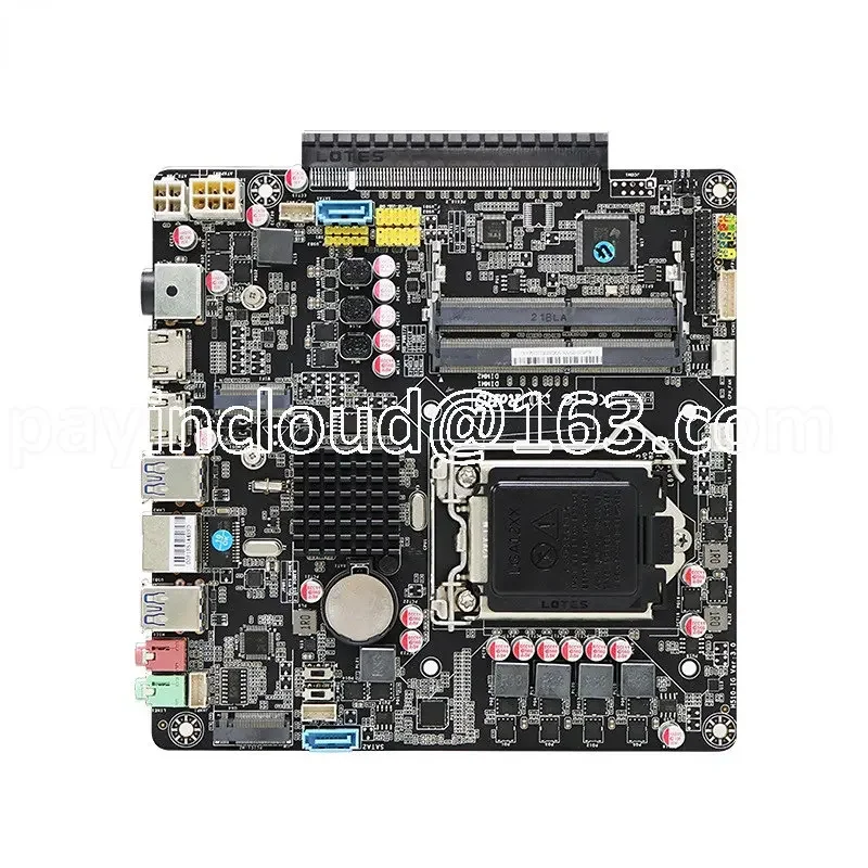 

H510 Computer Motherboard ITX Motherboard Plug-in CPU Industrial Control Motherboard Discrete Graphics Card DDR4