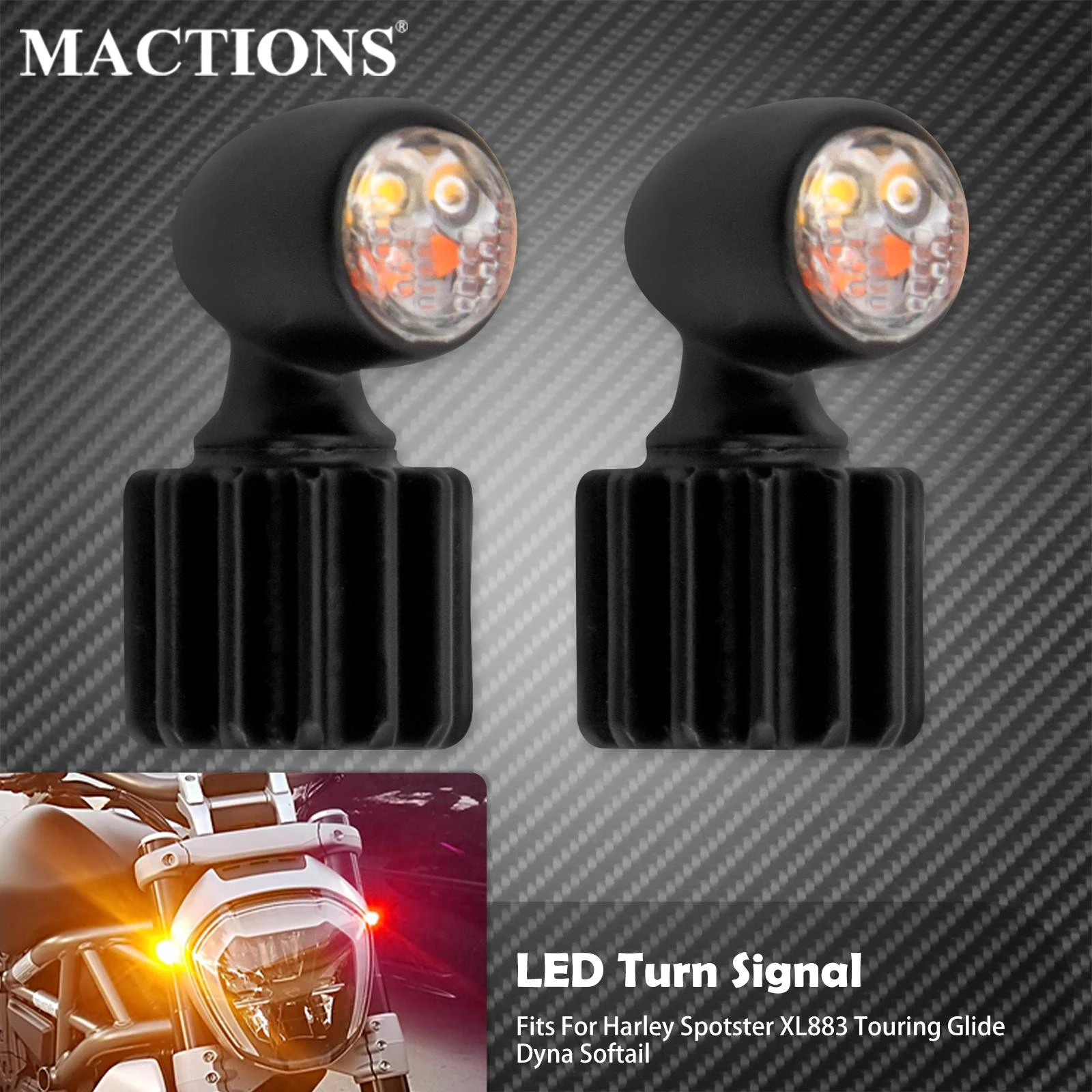Led Motorcycle Turn Signals Brake Light Universal Led Turn Signals