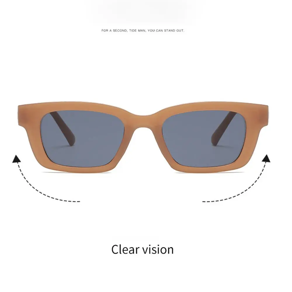 Vintage quadratischer Rahmen UV400 Schutz Rechteck Sonnenbrille Retro Sonnenbrille Damen Brillen Sonnenbrille für Frauen – Detail 6