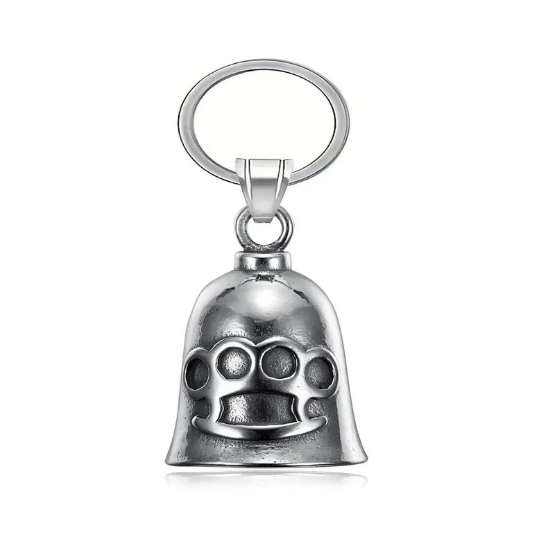 Lion King Pendant and Keychain with Uniquely Carved Bell - Retro Design