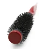Profession Anti Static Curly Hair Comb Boar Bristle Rolling Round Brush Comb Hair Styling Beauty Salon Hairdresser Curling Iron 3