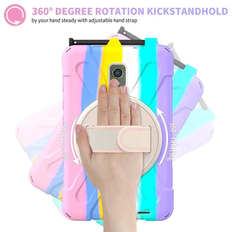 Durable Anti-Crack Tablet Case with Shoulder Strap and Holder