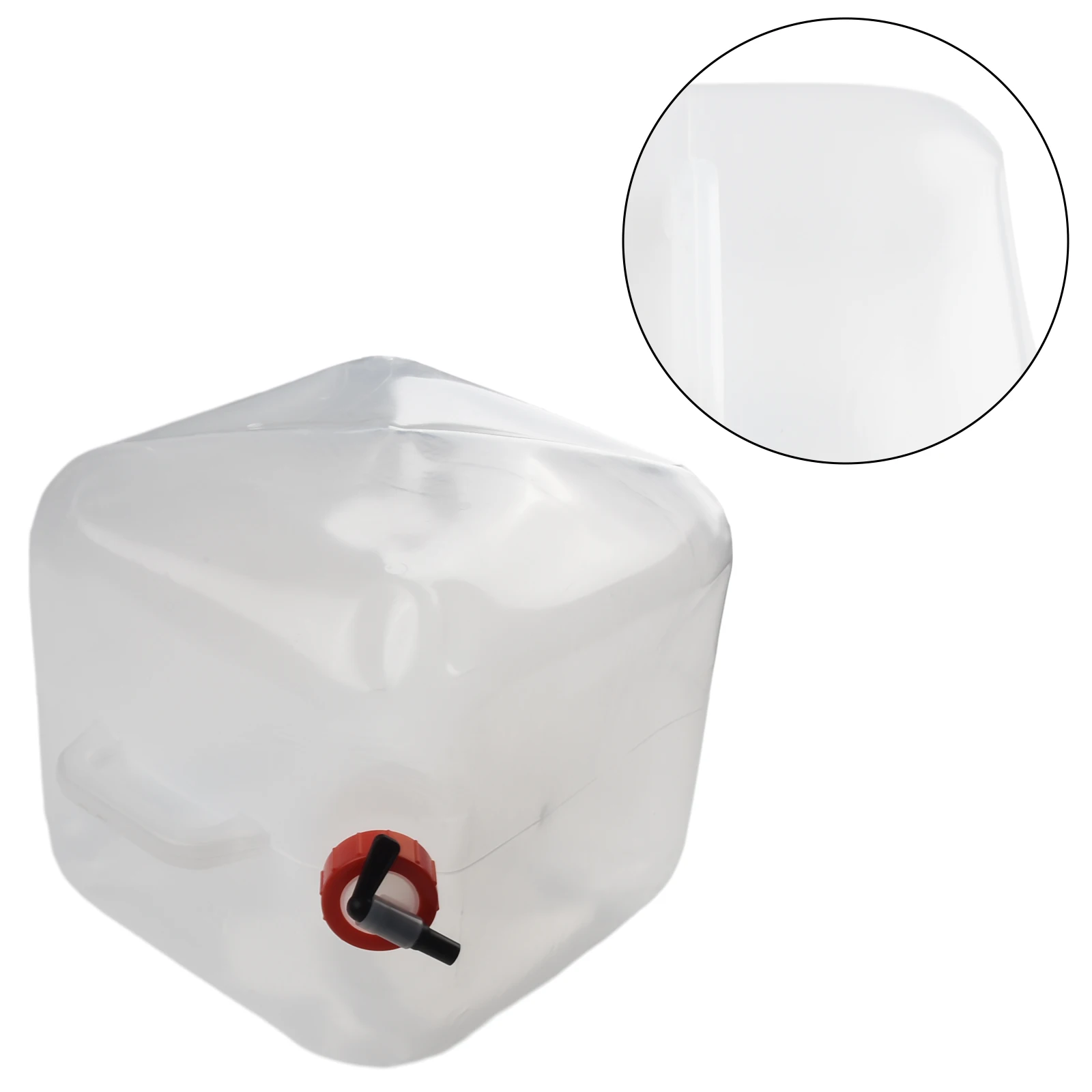 

20 л квадратный контейнер для воды со спигой, складная и компактная сумка для воды, подходит для активного отдыха и путешествий