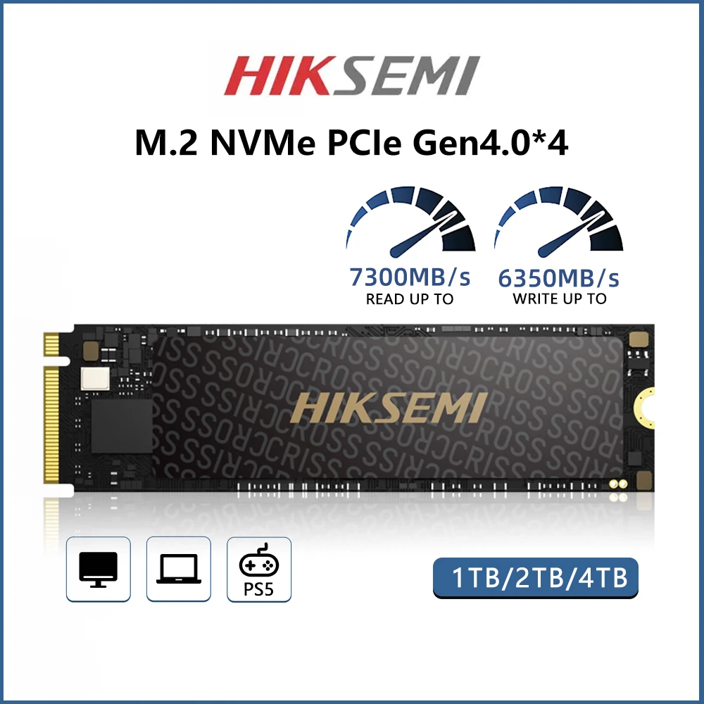 

HIKSEMI SSD 2TB 1TB 512GB SSD M2 NVMe PCIe 4.0 X4 M.2 2280 NVMe Drive Internal Solid State Disk for PS5 Desktop Free shipping