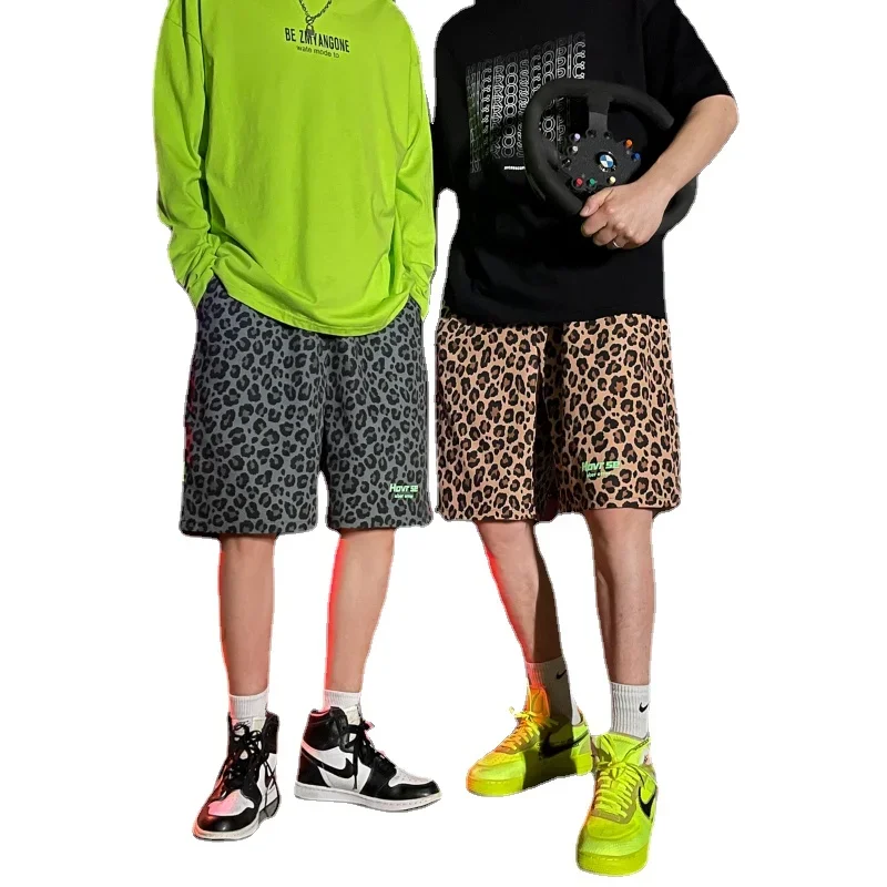 YASUGUOJI 2024 New Arrivals Leopard Printed Casual Shorts Men Clothing Summer Mens Shorts Casual Luxury Plus Size M-5XL 5