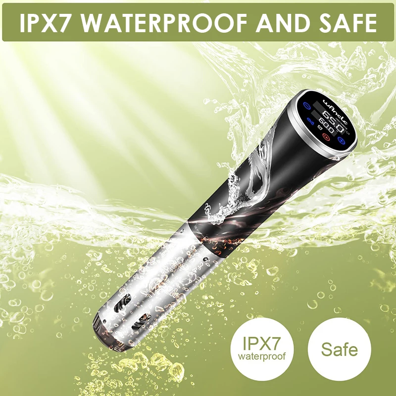 Wancle Vacuum Sous Vide Cooker – Waterproof Immersion Circulator 5